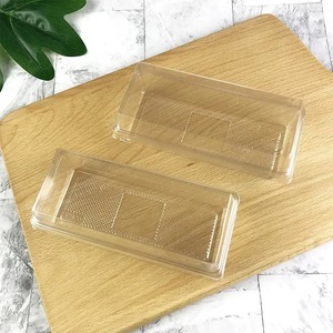 Bake Cake Roll Slicing <b>Box</b> Rectangle Plastic Blister <b>Box</b> With Card Holder Disposable <b>Gift</b> Packaging 1670 - Product Image 2
