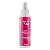 Spray pour cheveux Hrotection thermique personnalisé de 120ml Spray protecteur de chaleur intense