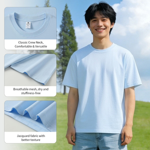 Chemise oversize pour homme 100% coton, épaules tombantes, t-shirt uni, broderie personnalisée, chemises en coton pour homme - Product Image 3