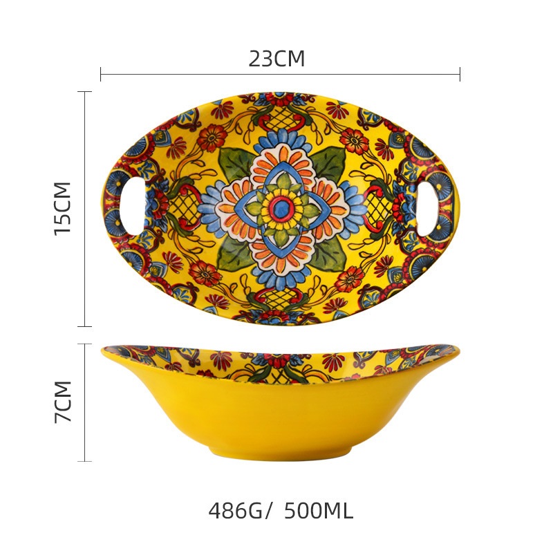 yellow 9 inch bowl