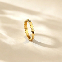 Bague CY Minimaliste Luxueuse en Acier Inoxydable pour Femme, Cercles Irréguliers, Design de Niche, Accessoire Tendance Sophistiqué