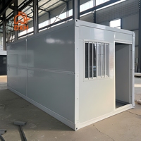 Maison conteneur en acier pliable moderne de 20 pieds avec isolation thermique et conception ignifuge pour salle de sport, hôtel, bureau - Installation rapide OEM/ODM