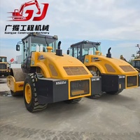 Compacteur vibrant d'occasion XCMG XS233J de haute qualité, faible nombre d'heures de fonctionnement, en stock pour le marché mondial