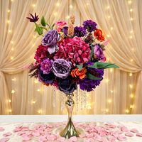 Centro de Mesa de Flores de Seda Personalizado para Boda, Bola de Flores, Arreglo Floral para Boda, Centros de Mesa, Bola de Flores Artificiales