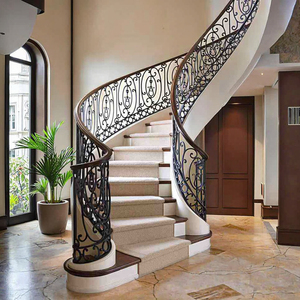 Индивидуальные современные перила для лестниц из оцинкованной стали и алюминиевого сплава с антикоррозийным покрытием для использования внутри и вне помещений - Product Image 3