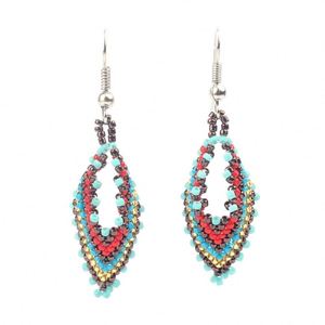 Bohême style national tube Importé perle boucles <span class=keywords><strong>d</strong></span>'oreilles <span class=keywords><strong>ange</strong></span> ailes boucles <span class=keywords><strong>d</strong></span>'oreilles à la main boucles <span class=keywords><strong>d</strong></span>'oreilles perles - Product Image 3