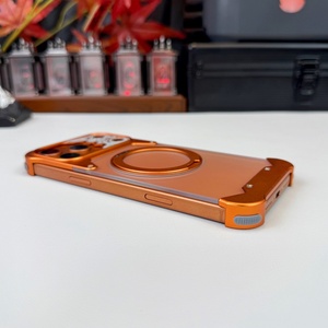 เคสแม่เหล็กหรูหราแบบด้านโปร่งแสงสำหรับ iPhone 17 13 14 15 16 Pro Max พร้อมการปกป้อง 360 องศา °   ขาตั้งโทรศัพท์แบบวงแหวน อลูมิเนียมอัลลอยด์ ฝาครอบไร้ขอบ - Product Image 6