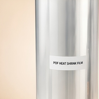 Film polyoléfine POF de qualité supérieure, durable, recyclable, transparent comme du cristal, 5 couches, livraison rapide pour l'emballage des bouteilles de vodka