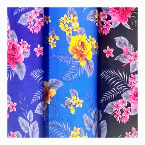 Klaar Goederen Geweven 100% Rayon Viscose Ontlading Print Challis Stof Ontlading Gedrukt Rayon Stof