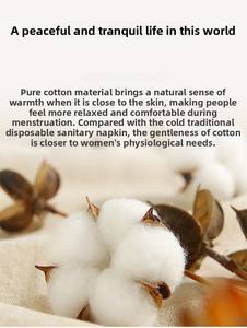 Bantalan menstruasi organik feminim yang dapat digunakan kembali kapas TPU Ultra halus dua lapis katun antibakteri kain dapat dicuci - Product Image 5