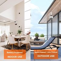 Yanıp sönen kırmızı LED ışık uyarısı tüketici elektroniği ile güneş enerjili kapalı/açık CCTV güvenlik Dome kamera