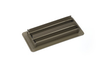 Grille d'aération carrée moderne en acier marron facilement ajustable 1FL0410 – Grille de sol durable personnalisable pour maison, extérieur et sous-sol