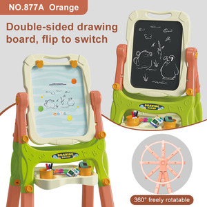 OEM Personalizado 360 °   <span class=keywords><strong>Pizarra</strong></span> de Dibujo Giratoria de Doble Cara de Plástico con Patas, <span class=keywords><strong>Pizarra</strong></span> Blanca y Negra <span class=keywords><strong>para</strong></span> Niños - Product Image 5
