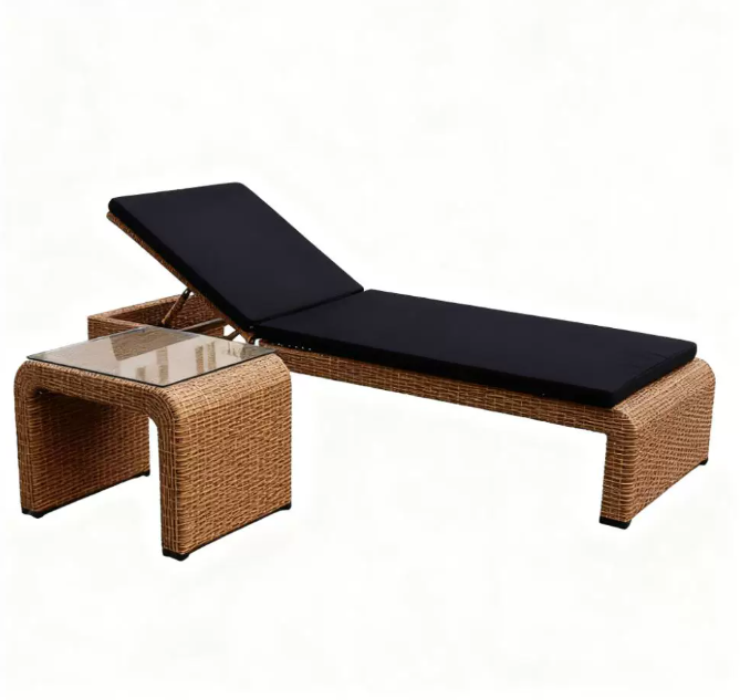 1 cama 1 mesa de centro 1 cojín