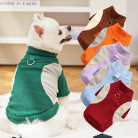 Manteaux de luxe pour chiens et chats, confortables, portables, élégants, à motif uni, taille XS, en polyester écologique, pour l'hiver, le printemps et l'automne