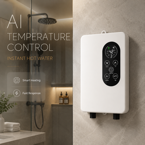 Calentador <span class=keywords><strong>de</strong></span> Agua Eléctrico sin Tanque, 220V, 3000-5500W, IPX4 Impermeable, Montaje en Pared, Pantalla LED <span class=keywords><strong>de</strong></span> Temperatura, Inteligente, para Hotel y Hogar - Product Image 6