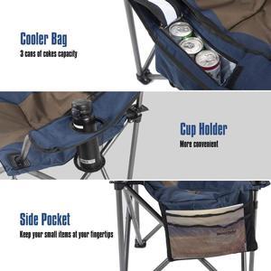 Custom all'aperto di alta qualità di lusso pieghevole portatile pieghevole Lounge spiaggia di pesca prato campeggio sedia con borsa laterale - Product Image 3