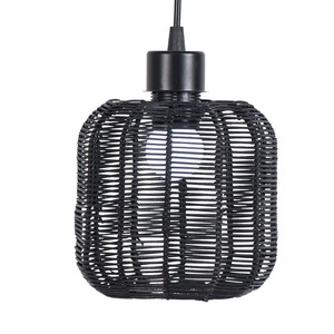 Wicker Lampshade Cylinder Retro Style Easy Installation For Restaurant Cafe Tea Shop <b>Lighting</b> Decor - Product Image 5