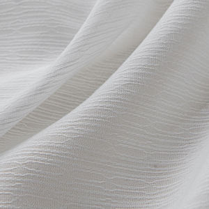 Rideaux en lin blanc transparent pour salon, longueur 84 pouces, œillets semi-transparents, équilibre, rideau en dentelle d'intimité - Product Image 2