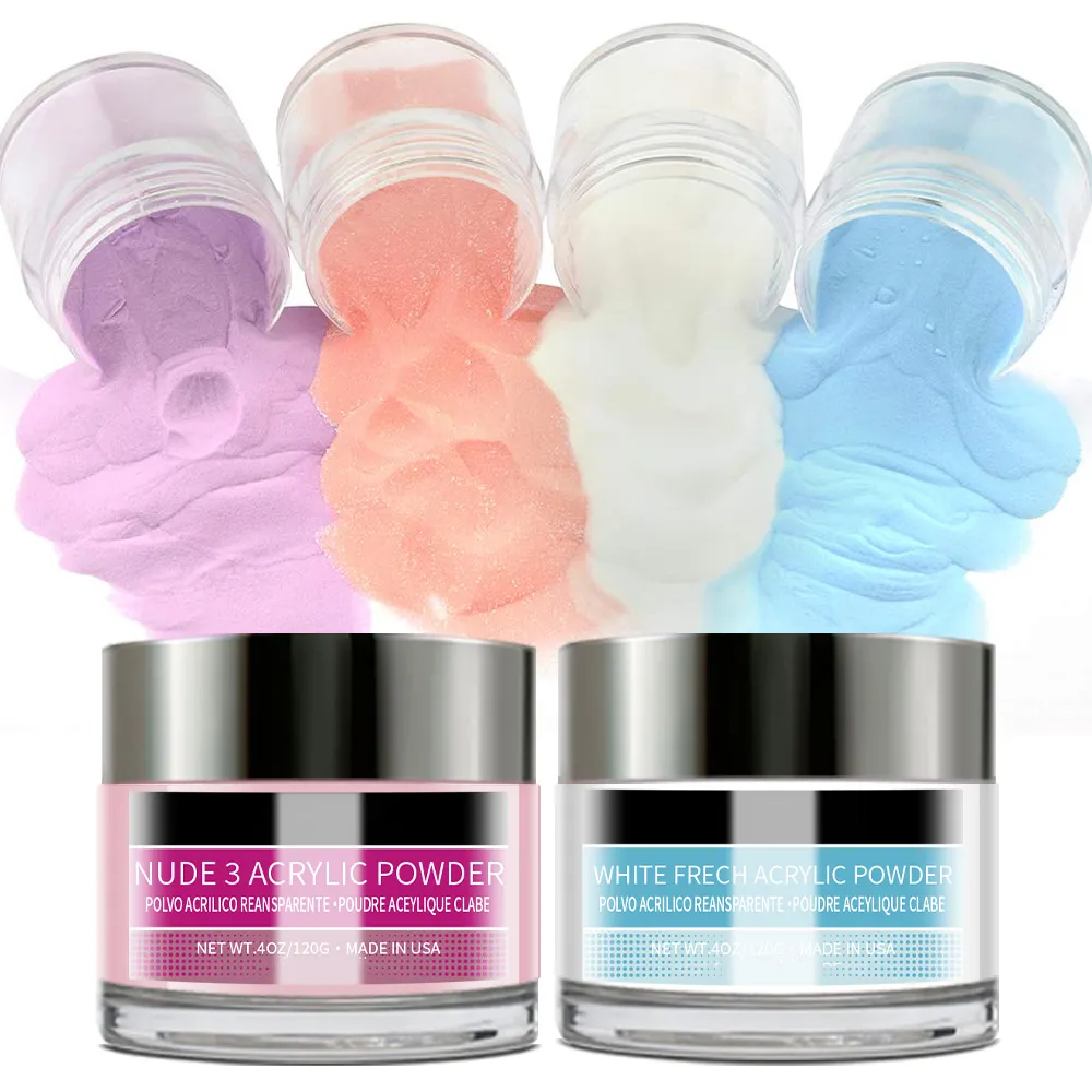 Supplier Quality Nail Supplies Professionals Wholesale Clear Acrylic Dip Powder For 3 In 1 Jar 2oz Set