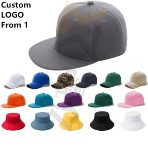 Custom 5 6 Panel Flat Brim Snapback Satin Lined Baseball Cap - Product Image 1
