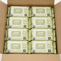 Lingettes pour bébé avec couvercle à clapet, emballage personnalisé, hydratation longue durée, lingettes nettoyantes à l'eau