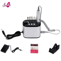 Polisseuse à ongles 45000 tr/min à vitesse réglable, polisseuse électrique professionnelle de bureau pour le retrait de vernis à ongles