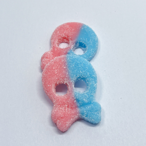Noticias de la Feria de Cantón: Caramelos de Goma BUBS, Dulces de Goma con Forma de Calavera de Doble Color, Sabores Multifrutas, Gomitas Agridulces y Suaves - Product Image 3