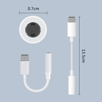 USB-C zu 3,5mm Audio-Buchsen-Adapter kabel USB Typ C AUX Audio Converter für Mobiltelefone und Laptops Plug-In-Kopfhörer