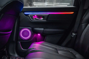 ชุดไฟตกแต่งภายใน LED รุ่นอัพเกรด SJC สำหรับรถยนต์ฮอนด้า <span class=keywords><strong>CRV</strong></span> ปี 2017-2021 รุ่นพวงมาลัยซ้าย/ขวา  ไฟ Ambient สีสันสดใสแบบไดนามิก 64 สี - Product Image 4