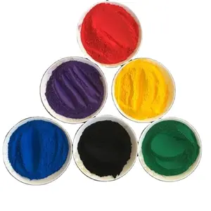 Poudre de revêtement pigmentaire de qualité industrielle coloration synthétique peinture de couleur noir/blanc/bleu/jaune à bas prix