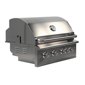 Hạng Nặng sang trọng cao cấp được xây dựng trong siêu bê tông SS <span class=keywords><strong>Propane</strong></span> thép không gỉ ngoài trời nhà vườn sân sau khí LPG ng BBQ nướng - Product Image 1