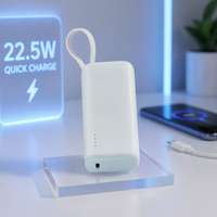Vente en gros de mini batteries externes personnalisées avec logo, 5000 mAh, pour téléphone, charge rapide, chargeur portable, mini batterie externe en forme de capsule pour cadeau