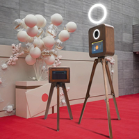 Photobooth en bois pour iPad et appareil photo reflex numérique, compatible avec les appareils photo hybrides et reflex numériques