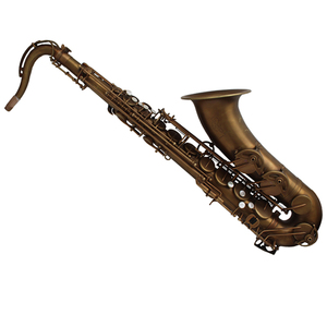 Saxophone ténor à trois rails doubles, style vintage patiné, Eastern Music Coffee - Product Image 1