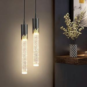 Luminaire suspendu minimaliste <span class=keywords><strong>pour</strong></span> îlot de cuisine, lampe suspendue nordique en verre cristal <span class=keywords><strong>pour</strong></span> chambre à coucher, salle à manger, restaurant - Product Image 2