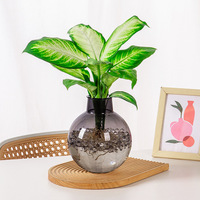 Vase de simulation créatif et moderne en plastique transparent pour arrangement floral séché, idéal pour le salon - Vente en gros