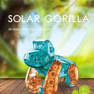 रचनात्मक सौर DIY खिलौना गोरिल्ला घोंघा आरंगुटान रोबोट इकट्ठा प्रयोग विज्ञान सिखाने वर्तमान छात्र सौर ऊर्जा खिलौना