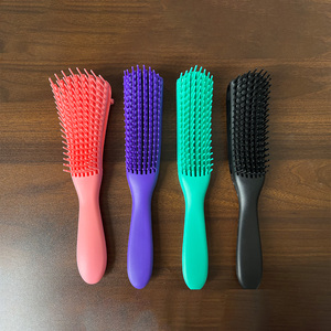 A802 Peine de aire con cojín de aire de doble propósito (uso en seco/húmedo) para rizar el cabello, con diseño hueco para alimentación de raíces y masaje de ocho dedos - Product Image 1