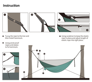 Hot bán xách tay ngoài trời độ bền cao dù <span class=keywords><strong>nylon</strong></span> Võng với muỗi <span class=keywords><strong>Net</strong></span> cho cắm trại đi bộ đường dài và sleepovers - Product Image 2