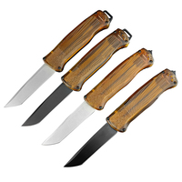 Couteau de poche BM 5370 de haute qualité, lame tactique D2, manche PEI, couteau de survie portable pour le camping et la chasse, EDC