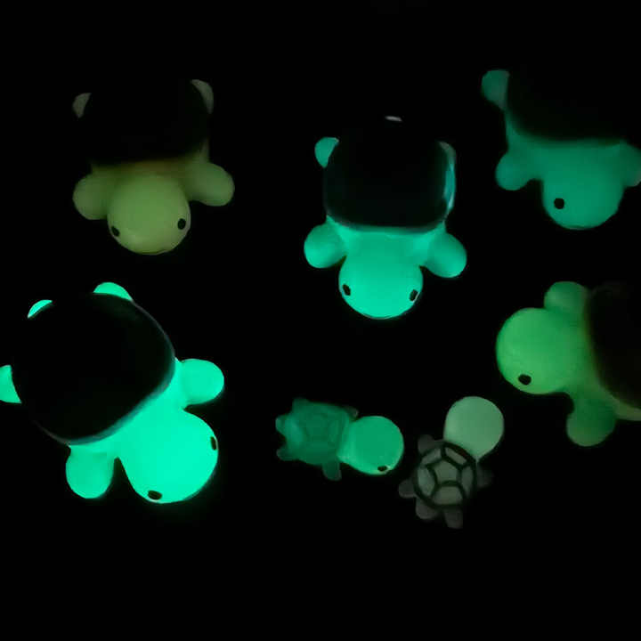 Lichtgevende mini hondenfiguren van hars, cadeau-artikelen, gloeien in het donke
