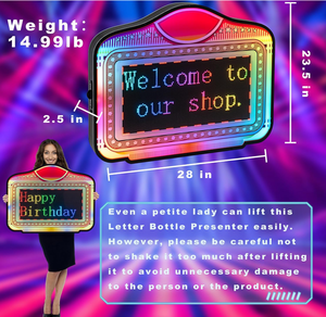 Chất lượng cao biểu tượng tùy chỉnh <span class=keywords><strong>led</strong></span> Letter <span class=keywords><strong>Board</strong></span> marquee Acrylic câu lạc bộ đêm chai trình bày với khung kim loại kỹ thuật số tin nhắn đăng - Product Image 3