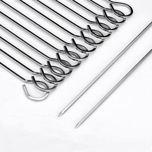 Yongli-Juego de brochetas largas de acero inoxidable para carne, <span class=keywords><strong>camarones</strong></span>, pollo, barbacoa - Product Image 4