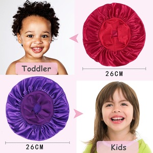 <span class=keywords><strong>Bonnet</strong></span> <span class=keywords><strong>de</strong></span> <span class=keywords><strong>nuit</strong></span> <span class=keywords><strong>en</strong></span> satin pour enfants avec large bande élastique, <span class=keywords><strong>bonnet</strong></span> doux <span class=keywords><strong>en</strong></span> <span class=keywords><strong>soie</strong></span> pour le soin des cheveux des tout-petits filles et garçons - Product Image 4