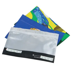 Plastic Bag With Zipper Hibags Custom Printed Plastic Cigar Zip Lock Packaging Bag With Zipper