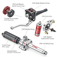 Service d'usinage CNC pour motos, pièces en aluminium personnalisées, frein, embrayage, repose-pieds, couvercle de moteur