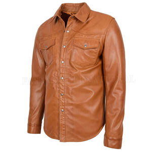 Chemises en cuir légères pour hommes de grande taille Chemises en cuir de haute qualité Chemises en cuir à prix bon marché - Product Image 2