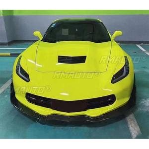 Spoiler avant en fibre de carbone véritable pour Chevrolet Corvette C7 2014-2017, kit carrosserie, accessoires auto - Product Image 3