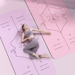 <span class=keywords><strong>Tapis</strong></span> de yoga TPE bicolore épaissi et élargi, antidérapant, absorbant les chocs, pour fitness, danse, saut à la corde, accessoires de fitness - Product Image 4